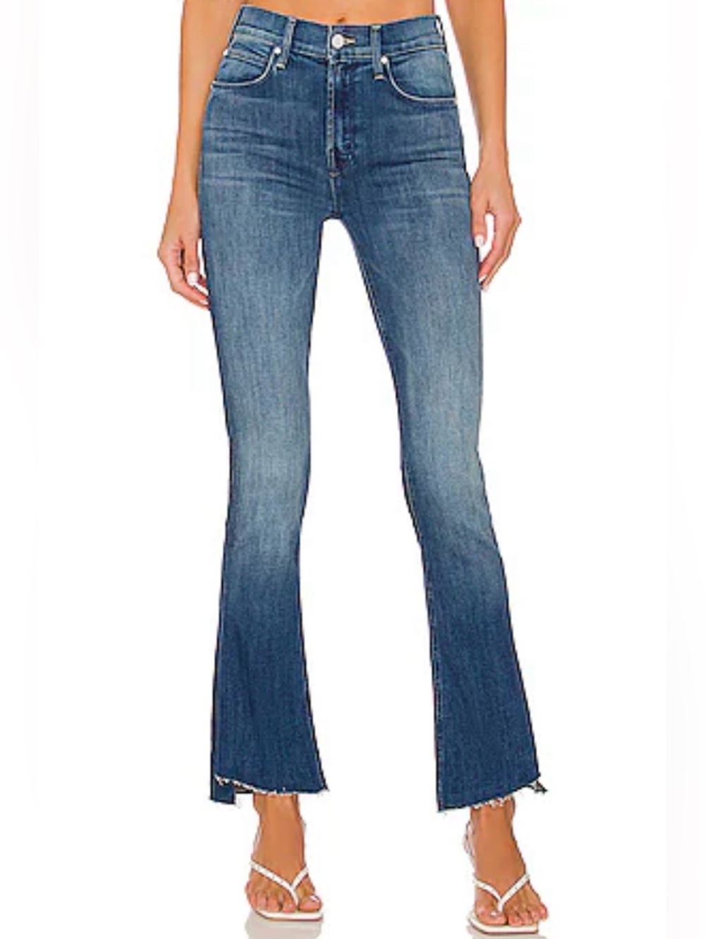 MOTHER The Runaway Step Fray Jeans,A Night In Havana, Mid-Rise, Bootcut, Size 29